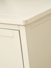 Pacific Grey Croft Linen Pine 5 Drawer Tall Unit - Image 3 of 6