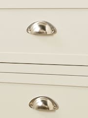 Pacific Grey Croft Linen Pine 5 Drawer Tall Unit - Image 4 of 6