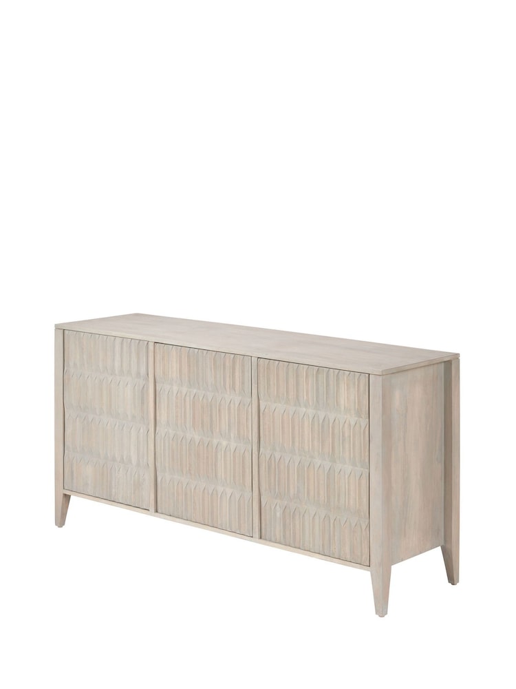 Pacific Grey Khao Mango Wood 3 Door Sideboard - Image 6 of 6 Pacific Grey Khao Mango Wood 3 Door Sideboard - Image 6 of 6