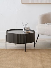 Pacific Black Henderson Wood and Metal Storage Coffee Table - Image 1 of 6