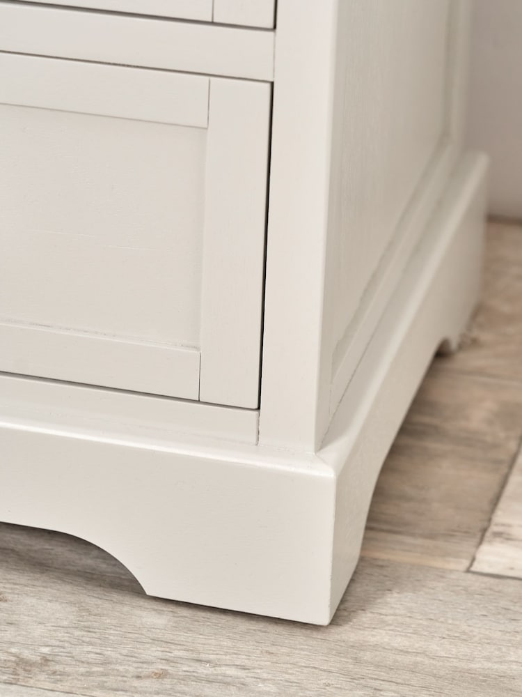 Pacific Grey Croft Linen Pine 6 Drawer Unit - Image 2 of 6