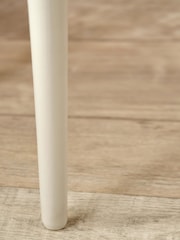 Pacific Cream Croft Linen Pine Wood Side Table - Image 4 of 6