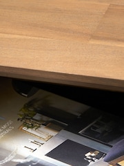 Pacific Black Gio Acacia Wood 1 Drawer Console Table - Image 2 of 6
