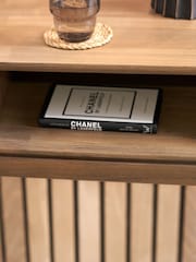 Pacific Black Gio Acacia Wood 1 Drawer Console Table - Image 3 of 6