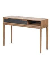 Pacific Black Gio Acacia Wood 1 Drawer Console Table - Image 5 of 6