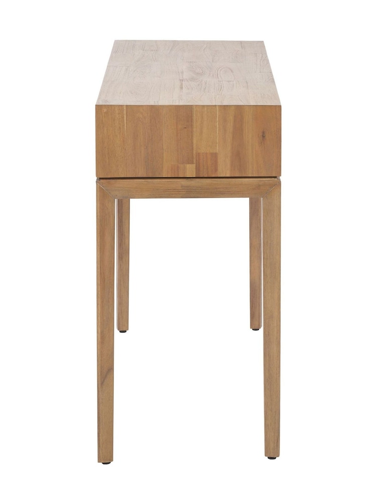 Pacific Black Gio Acacia Wood 1 Drawer Console Table - Image 6 of 6