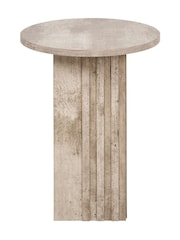 Pacific Grey Elkton Concrete Effect Wood Veneer Side Table - Image 5 of 6