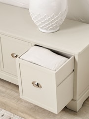 Pacific Grey Croft Linen Pine Wood 3 Drawer Unit - Image 2 of 6