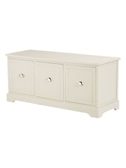 Pacific Grey Croft Linen Pine Wood 3 Drawer Unit - Image 5 of 6