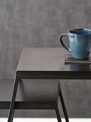 Pacific Black Mashiko S/2 Ash Veneer and Metal Side Table - Image 3 of 6