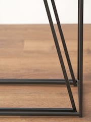 Pacific Black Mashiko S/2 Ash Veneer and Metal Side Table - Image 4 of 6