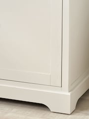 Pacific Grey Croft Linen Pine 3 Door 3 Drawer Unit - Image 4 of 6