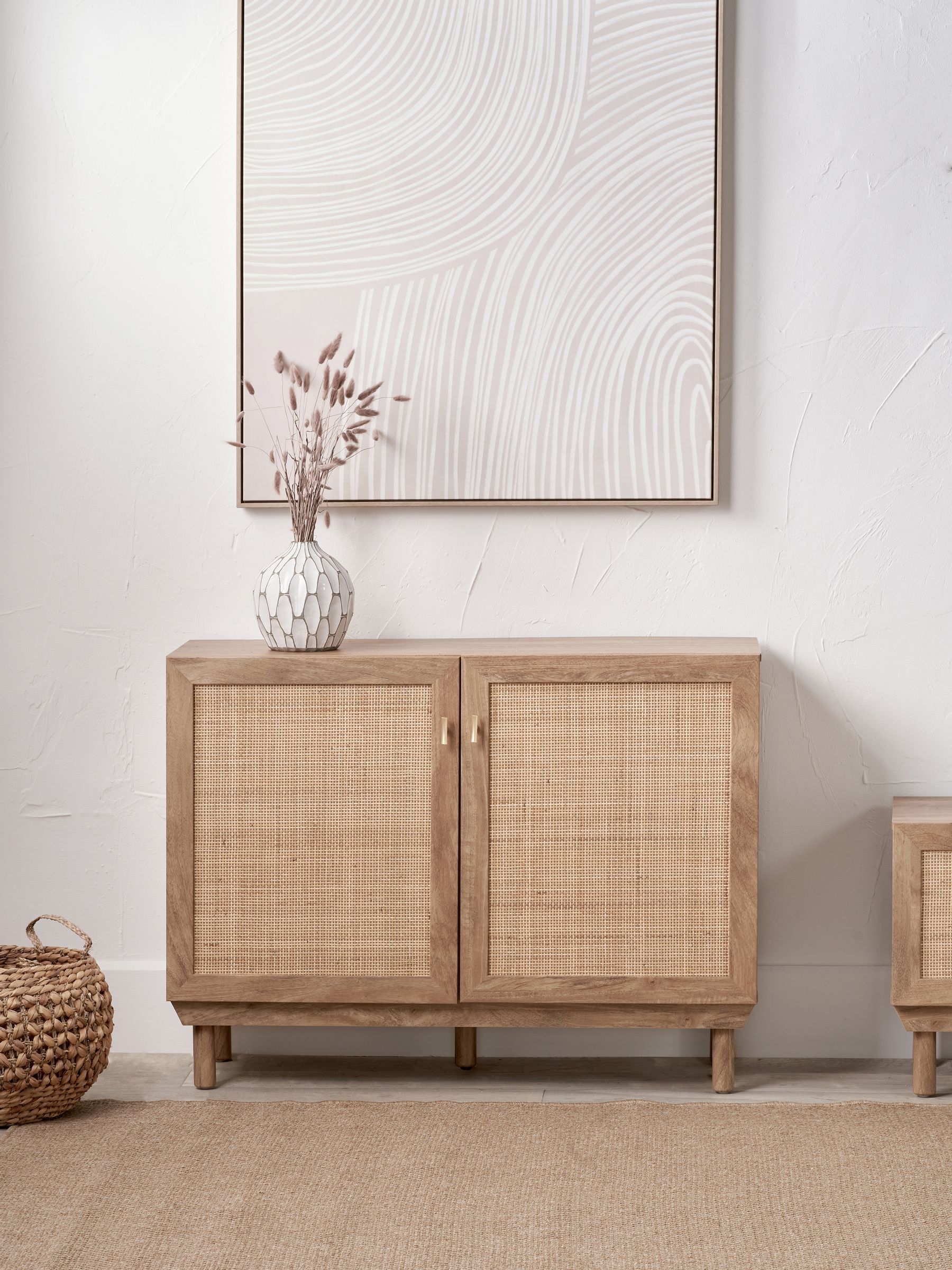 Pacific Natural Henrik Rattan 2 Door Cabinet
