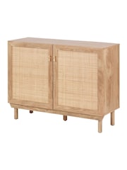 Pacific Natural Henrik Rattan 2 Door Cabinet - Image 4 of 6