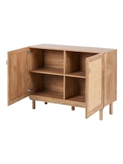 Pacific Natural Henrik Rattan 2 Door Cabinet - Image 5 of 6