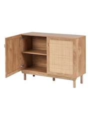 Pacific Natural Henrik Rattan 2 Door Cabinet - Image 6 of 6