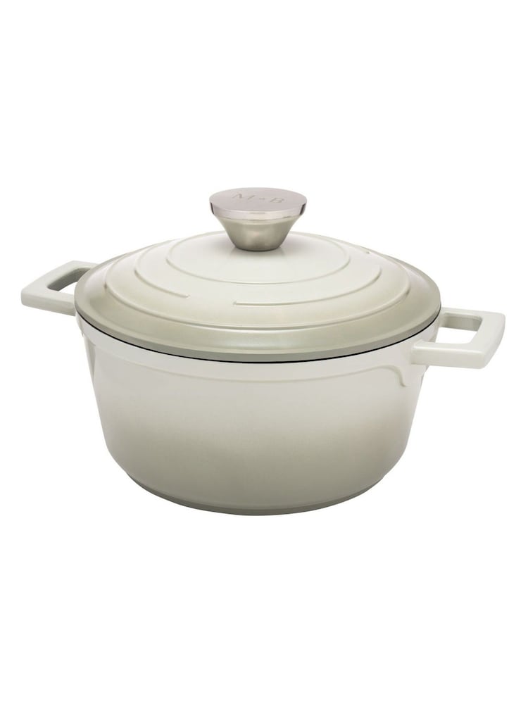 Mary Berry Grey At Home 20cm Cast Aluminium Round Casserole Dish - Image 4 of 4