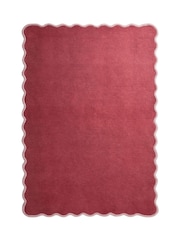 Origin Rug Collection. Coral Lilac Scalloped Elsie Rug - Image 2 of 6