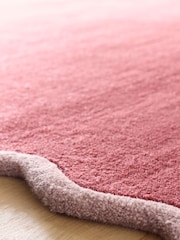 Origin Rug Collection. Coral Lilac Scalloped Elsie Rug - Image 5 of 6