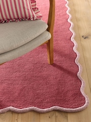 Origin Rug Collection. Coral Lilac Scalloped Elsie Rug - Image 6 of 6