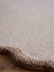 Origin Rug Collection. Natural Brown Scalloped Elsie Rug - Image 4 of 6