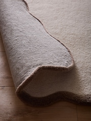 Origin Rug Collection. Natural Brown Scalloped Elsie Rug - Image 6 of 6