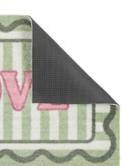 My Mat Sage Green Washable Scalloped Love Doormat - Image 3 of 4