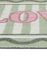My Mat Sage Green Washable Scalloped Love Doormat - Image 4 of 4