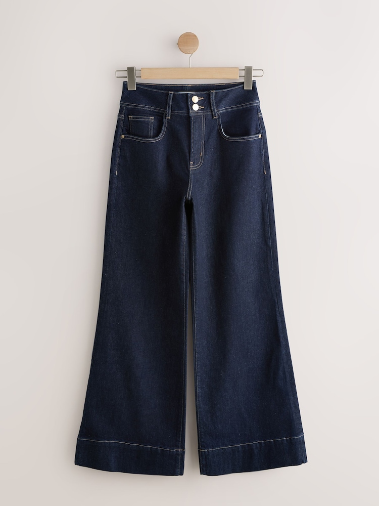 Rinse High Rise Stretch Wide Leg Hourglass Jeans - Image 1 of 3