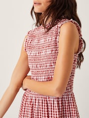 Monsoon Red Greta Gingham Maxi Dress - Image 3 of 4