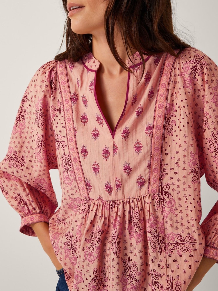 Monsoon Sybil Contrast Print Blouse - Imagen 2 de 5