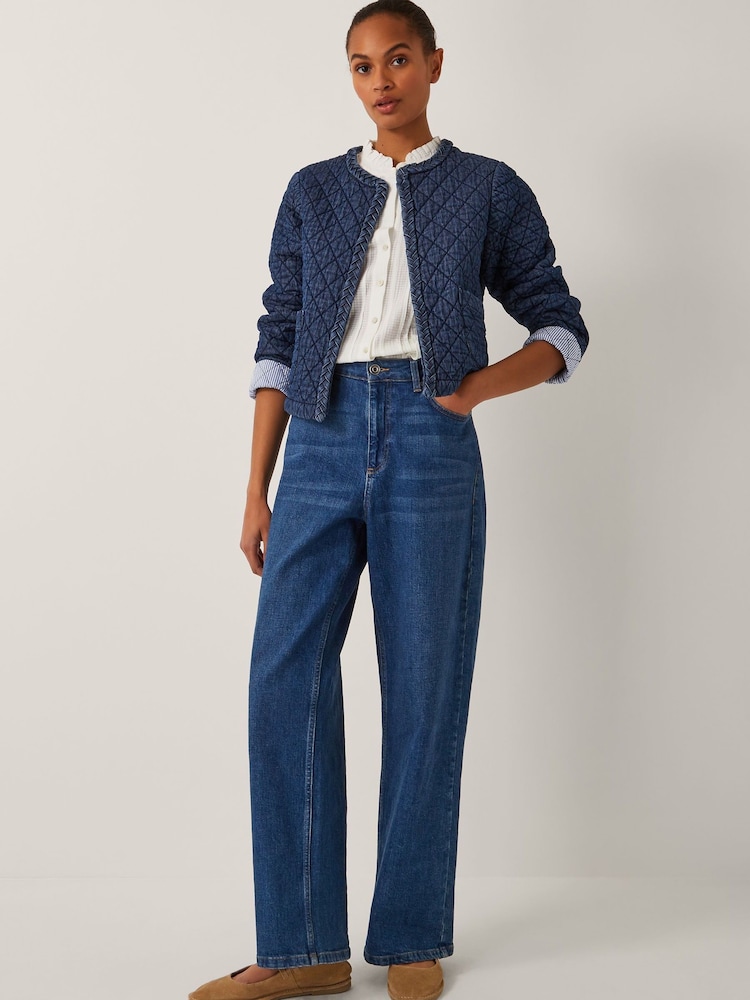 Monsoon Blue Martha Denim Plait Jacket - Image 2 of 4