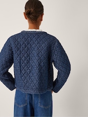 Monsoon Blue Martha Denim Plait Jacket - Image 3 of 4