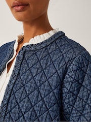 Monsoon Blue Martha Denim Plait Jacket - Image 4 of 4