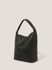 Monsoon Black Pree Woven Hobo Bag - Image 2 of 3