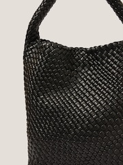 Monsoon Black Pree Woven Hobo Bag - Image 3 of 3