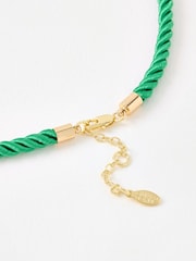 Oliver Bonas Green Large Beryl Starfish Rope Pendant Necklace - Image 3 of 4