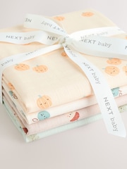 Autumn Baby Muslins Cloths 4 Pack - Image 1 of 4