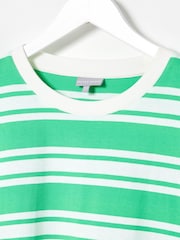 Oliver Bonas Green Striped T-Shirt - Image 6 of 7