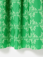 Oliver Bonas Floral Print Broderie Tile Puff Sleeve Midi Dress - Imagen 7 de 7
