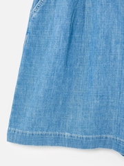 Oliver Bonas Blue Chambray City Shorts - Image 5 of 7