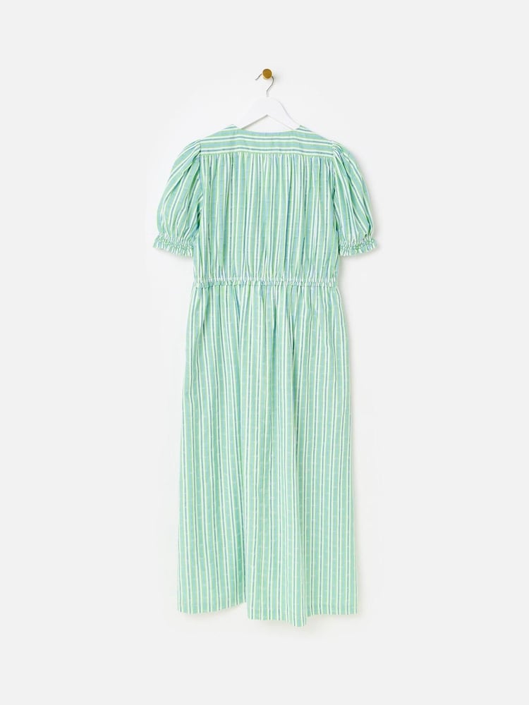Oliver Bonas Stripe Smock Bodice Midi Dress - Imagen 2 de 6 Oliver Bonas Stripe Smock Bodice Midi Dress - Imagen 2 de 6