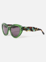Oliver Bonas Faux Tortoiseshell Cateye Sunglasses - Imagem 2 de 4