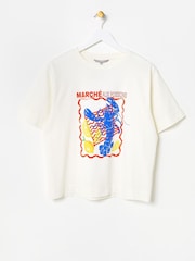 Oliver Bonas Lobster Graphic Print T-Shirt - Imagen 3 de 7