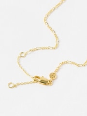 Oliver Bonas Blue Briar Gold Plated Aquamarine Pendant Necklace - Image 3 of 4