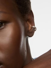 Oliver Bonas Silver Willa Twisted Sterling Ear Cuff - Image 4 of 4