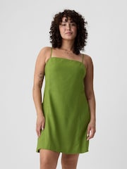 Gap Green Linen-Blend Mini Dress - Image 1 of 6
