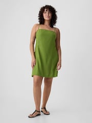 Gap Green Linen-Blend Mini Dress - Image 2 of 6