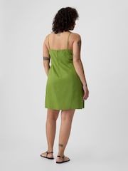 Gap Green Linen-Blend Mini Dress - Image 3 of 6