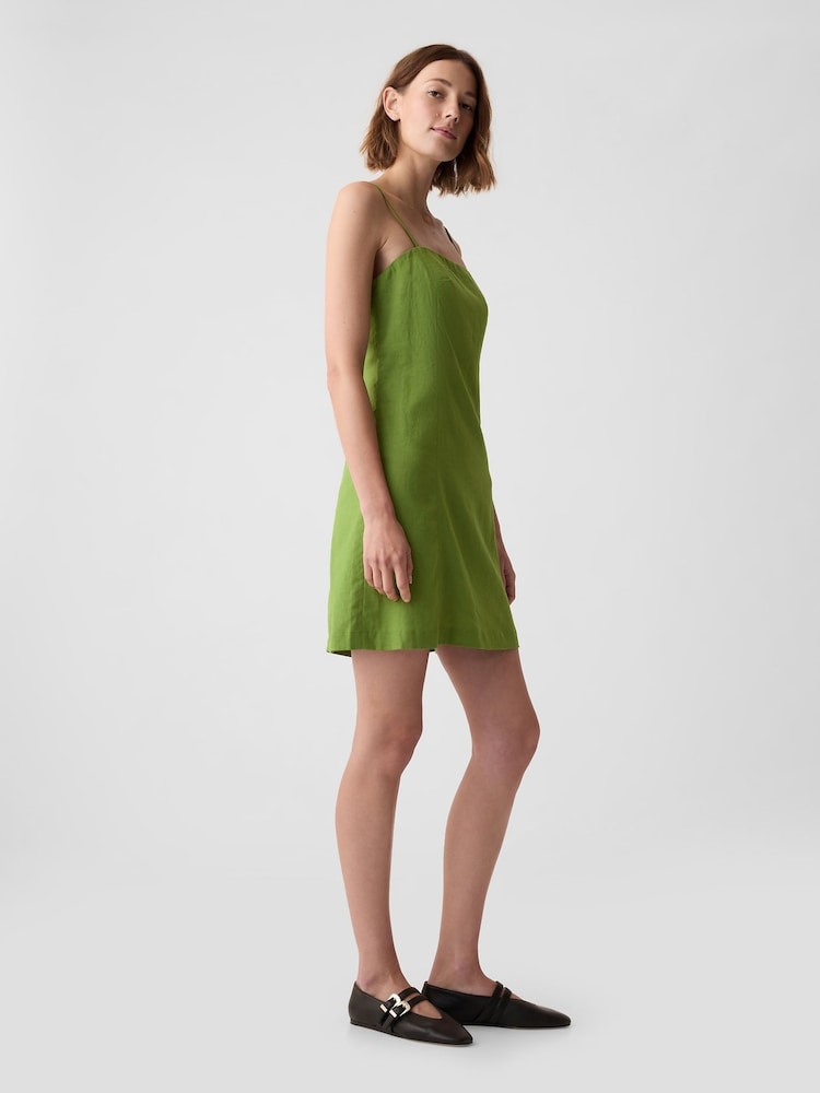 Gap Green Linen-Blend Mini Dress - Image 6 of 6